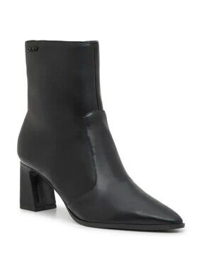 Dkny Women's Sunny Pointed-Toe Heeled Dress Booties Black Size 6.5